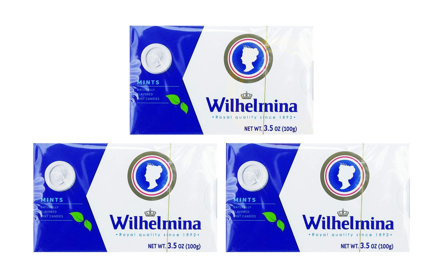 Wilhelmina Peppermints (Classic Dutch Peppermints) - 3.5Oz [Pack Of 3]