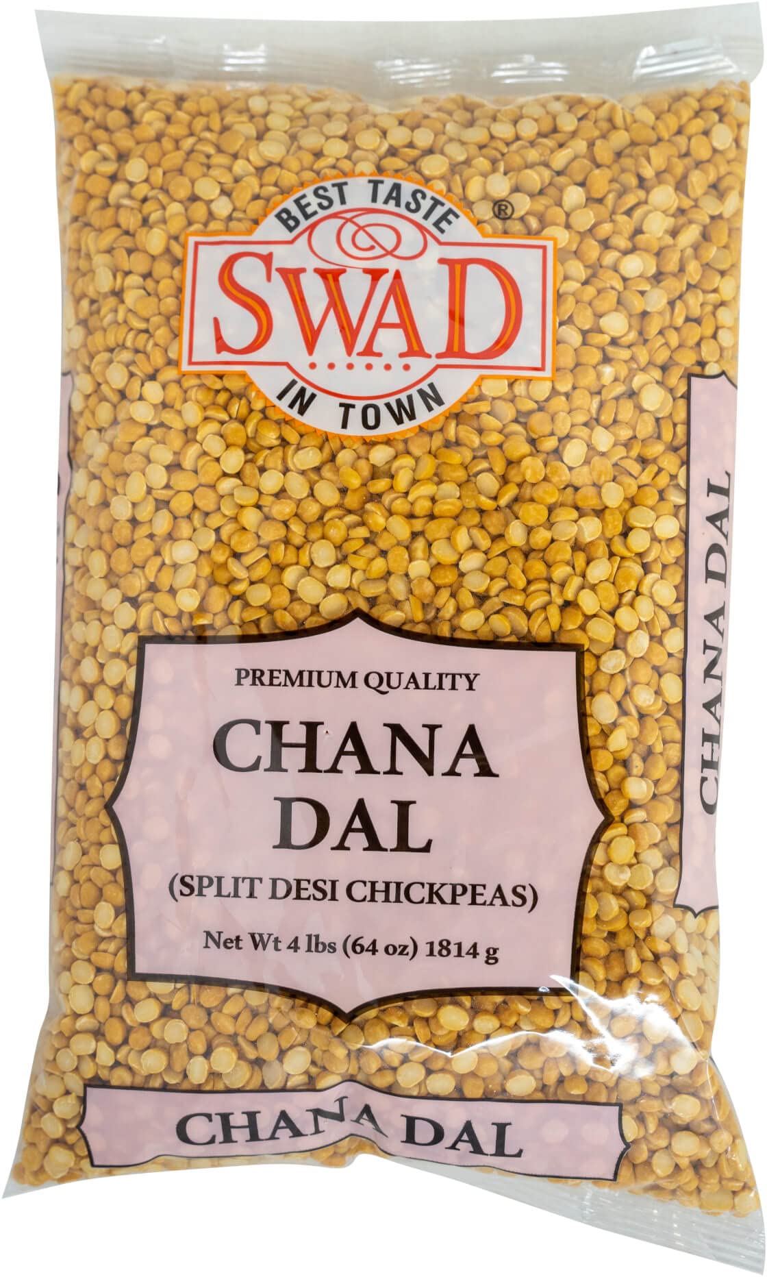 Swad Chana Dal (Split Desi Chickpeas), 4-Pounds