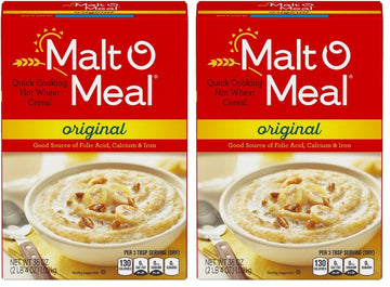 Post Malt-O-Meal Hot Cereal, Original Flavor, Quick Cooking, 36 Ounce (Pack of 2)