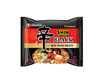 Nongshim Ramen Noodles  Gourmet Instant Ramen  enhanced Microwavable Noodle Soup  Shin Black  4.58 Ounce (Pack of 16) - Packaging Graphic May Vary