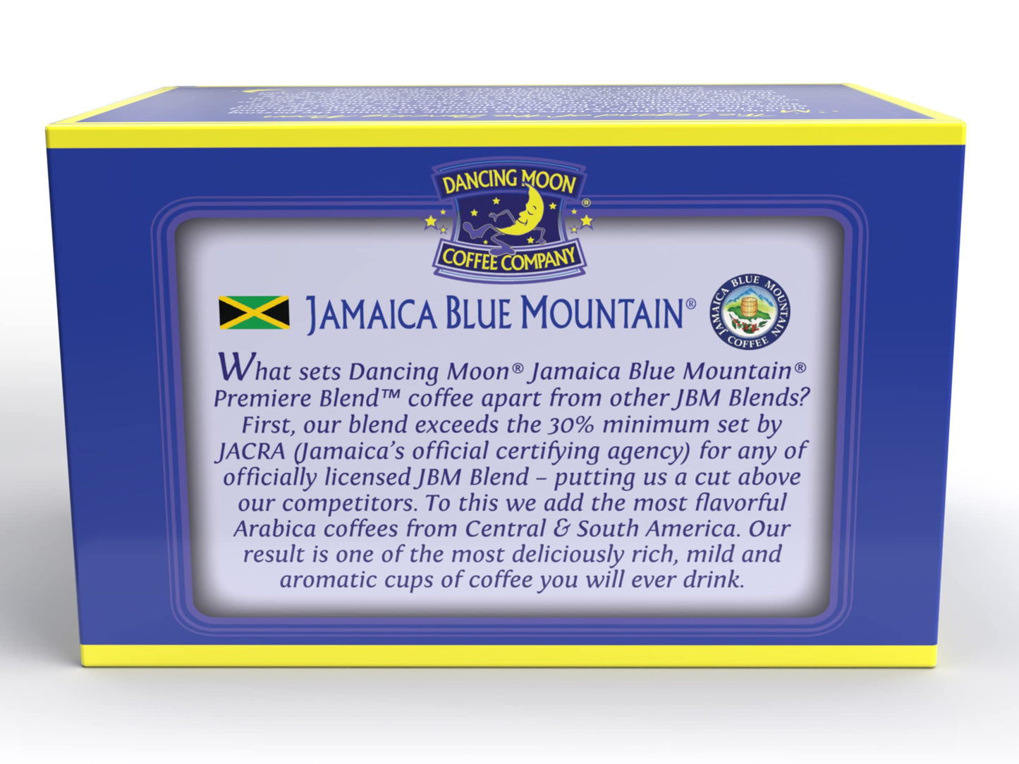 Dancing Moon Coffee Jamaica Blue Mountain® Coffee Pods, Medium Roast, 12 Count for Keurig KCup malt-inspired