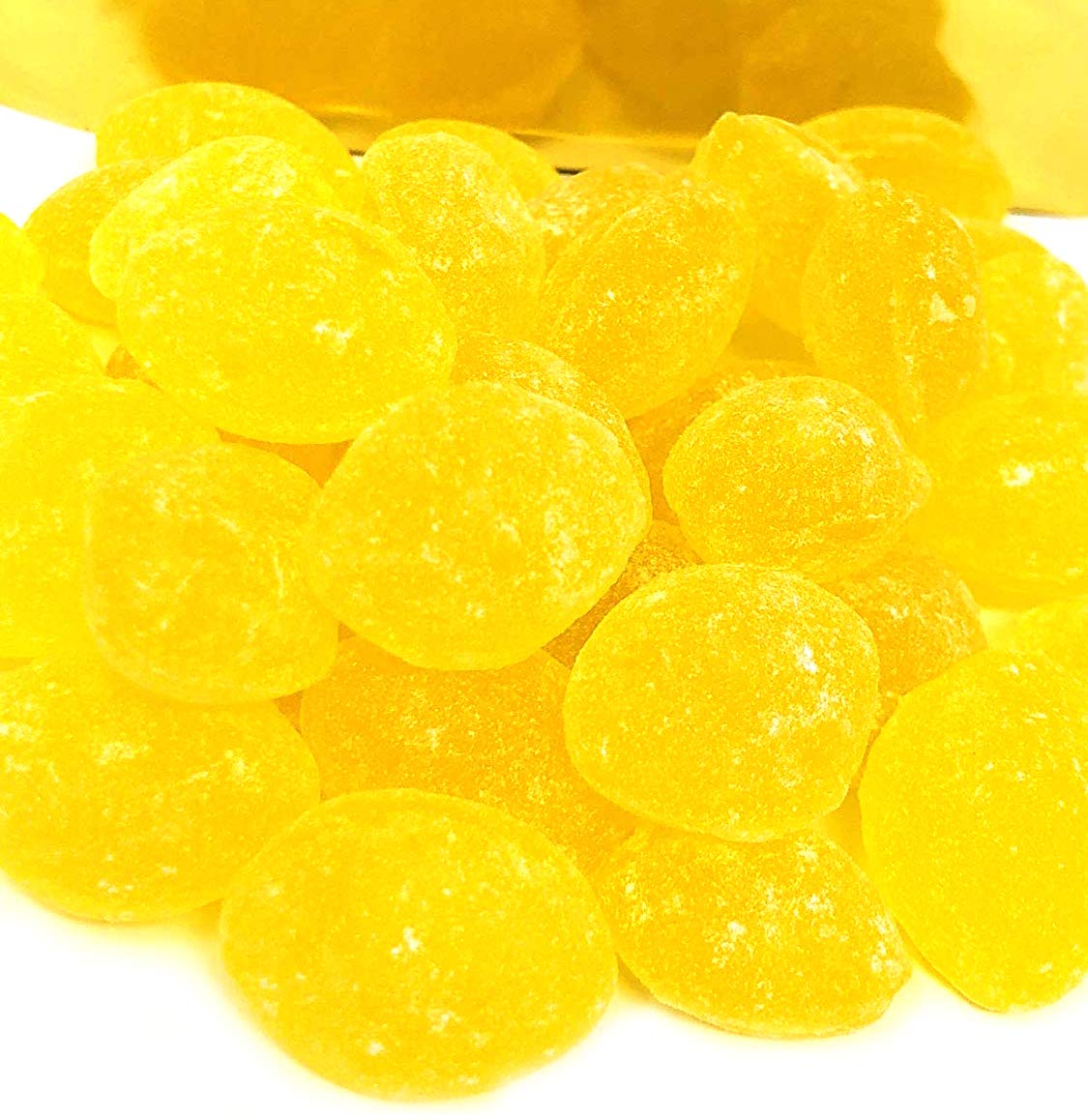 SweetGourmet Natural Sanded Lemon Drops Hard Candy, 3 Pound Bulk Pack