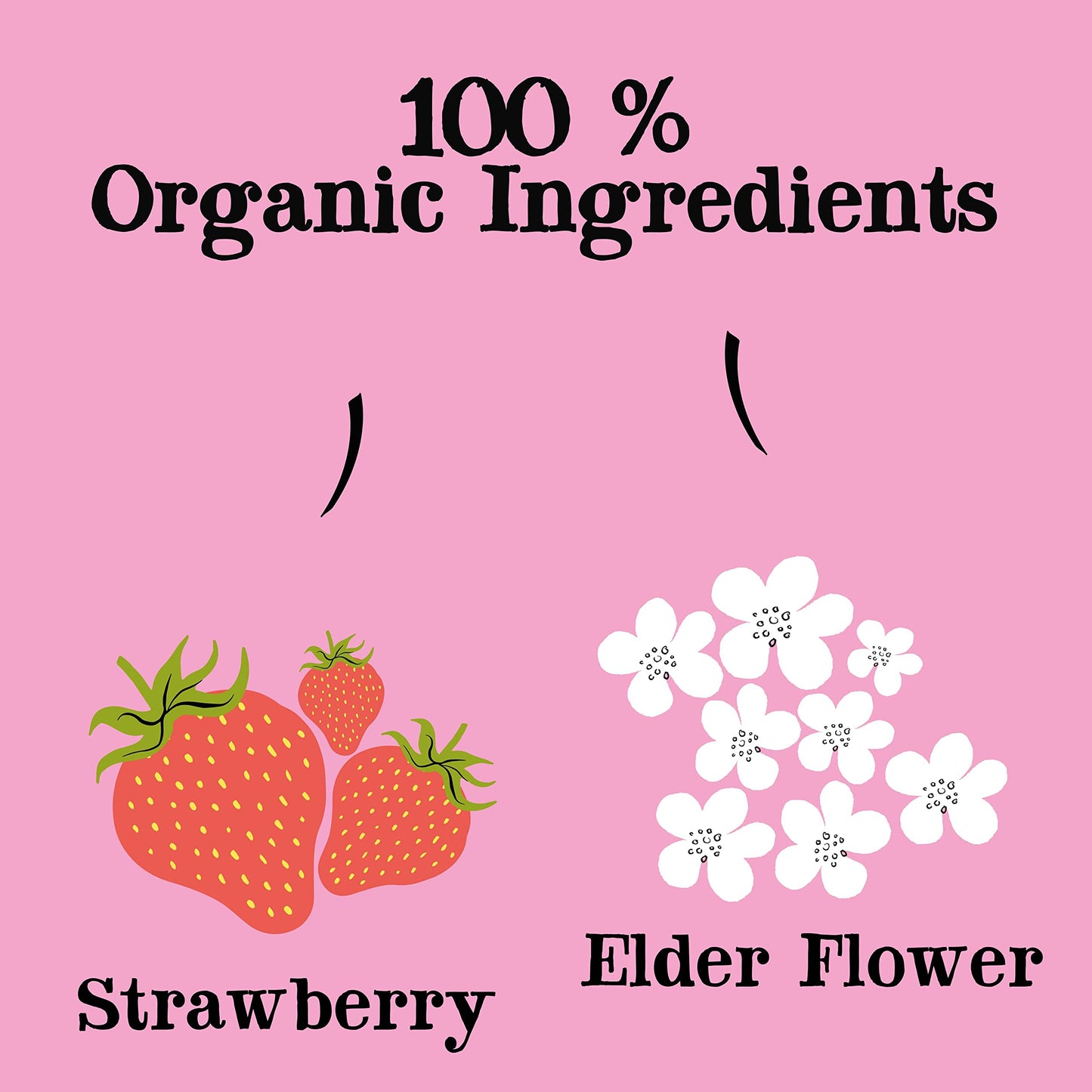 Clipper Tea Strawberry & Elderflower Herbal Tea – Caffeine Free, USDA Organic, 20 Tea Bags