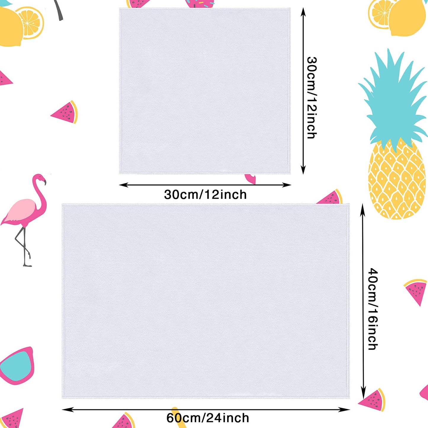 Sublimation Blank Towels, Diy Microfiber Kitchen Towels,Modern Multi Purpose Dish Towels For Kitchen Cleaning, 15.7 X 23.6 Inch,
