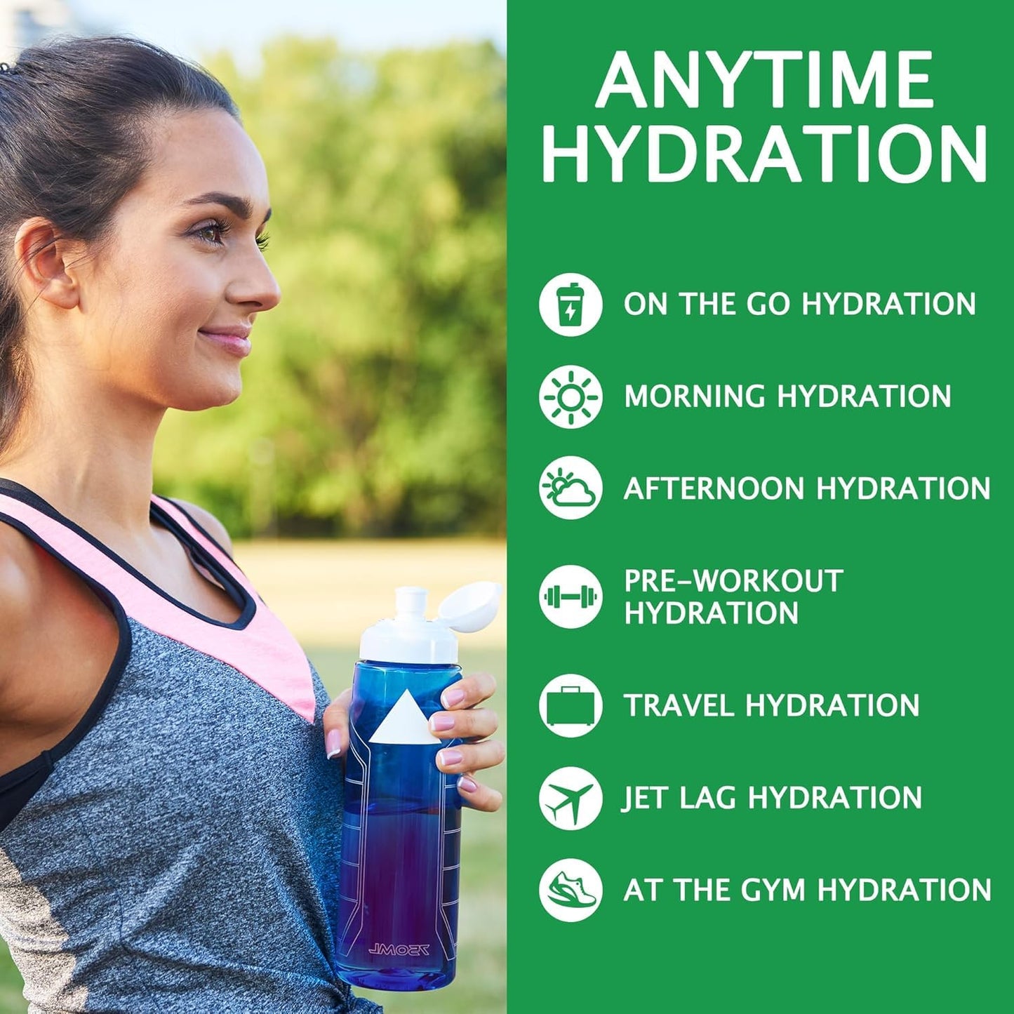 Letz Go! Hydration Drink Mix, Electrolytes & Antioxidants, Fruit Punch Flavor, 15 Pack, No Sugar, No Calories