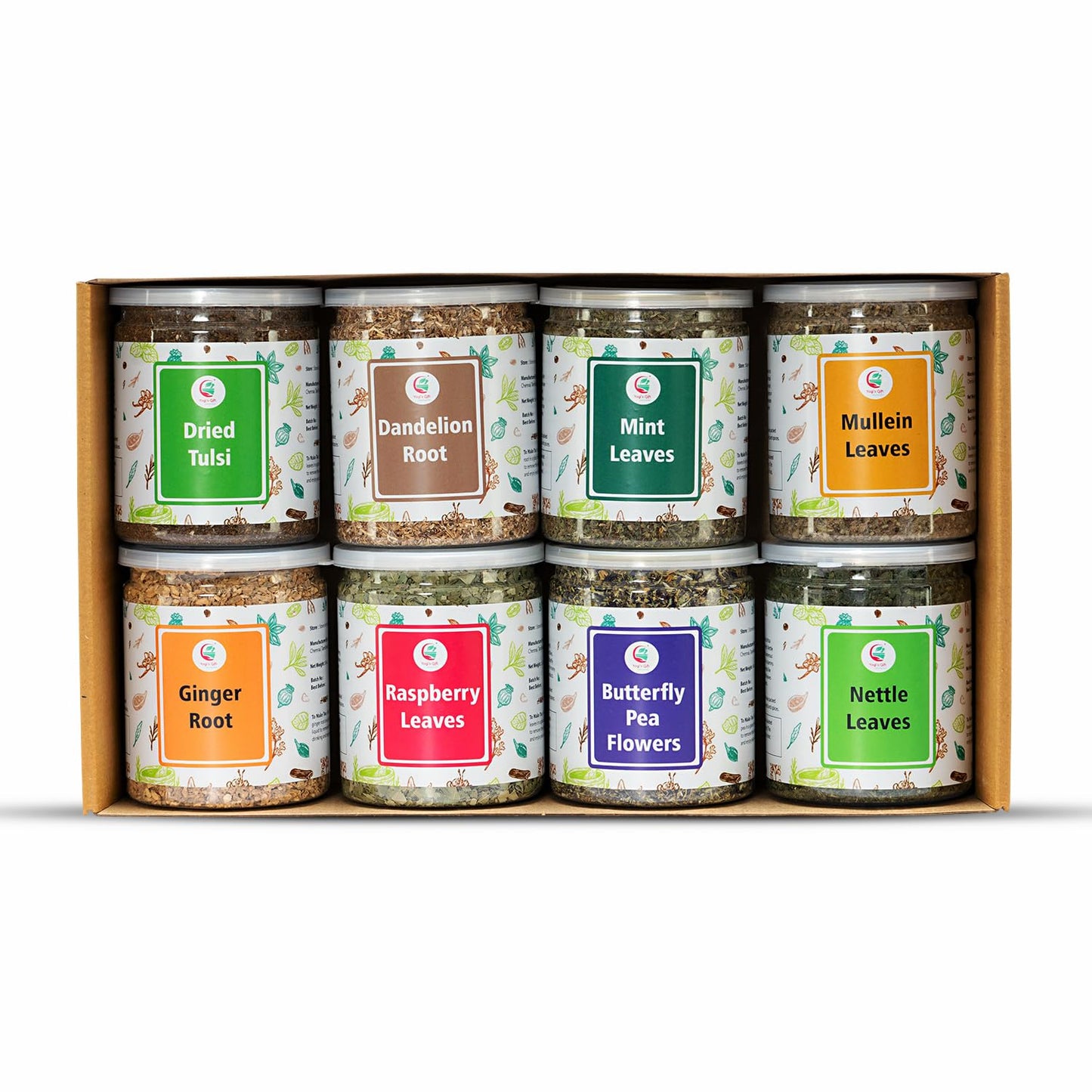 Loose Leaf Tea Set | Upto 450 Servings | Set Of 8 Teas For Wellness And Flavor Enthusiasts | Experience Blissful Infusion & Refr