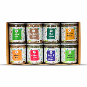 Loose Leaf Tea Set | Upto 450 Servings | Set Of 8 Teas For Wellness And Flavor Enthusiasts | Experience Blissful Infusion & Refr