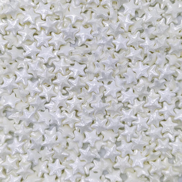 10Mm White Sprinkles Edible Stars Cake Decorating Stars Cake Decorations Cupcake Toppers Cookie Decorating Perfect For Cakes,Cup