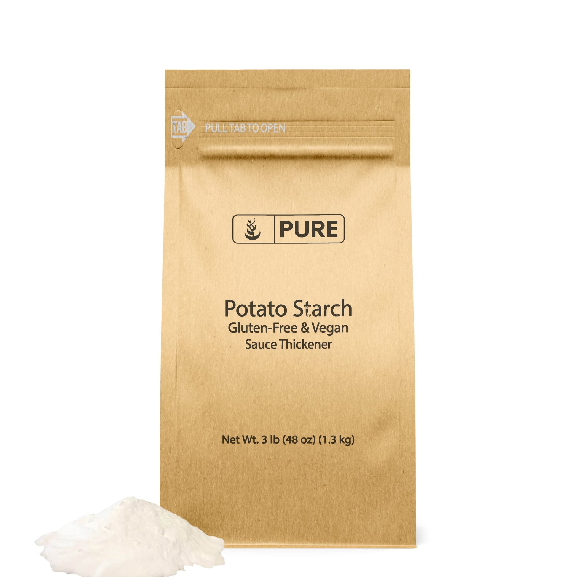 Pure Original Ingredients Potato Starch Thickener For Sauces, Soup, & Gravy (3 Pound)