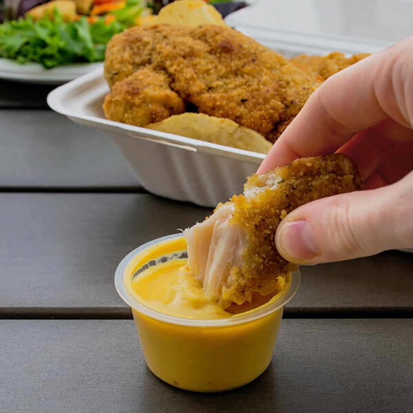 30 Count | Salad Dressing Dipping Sauce Portion Cups | Single Serve Packets (Honey Mustard)