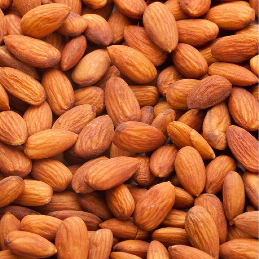 Farm Fresh Nuts Dry Roasted Unsalted California Almonds - Vegan & Keto Friendly, 4 Lbs, Almond Color