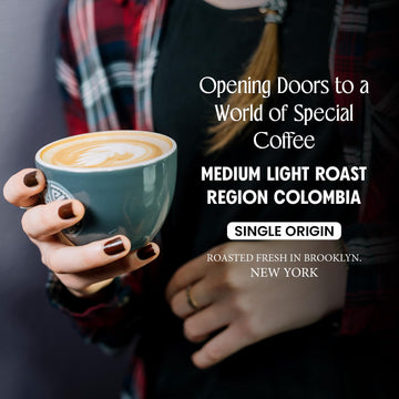 Colombia Single Origin Whole Bean Coffee, Medium-Light Roast With Lemongrass, Tangerine & Floral Aromatic Notes, Specialty Beans