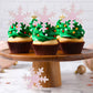 Gyufise 50Pcs Pink Edible Cupcake Cake Toppers Snowflake Cake Decorations For Christmas Winter Frozen Theme Party Supply Decorat
