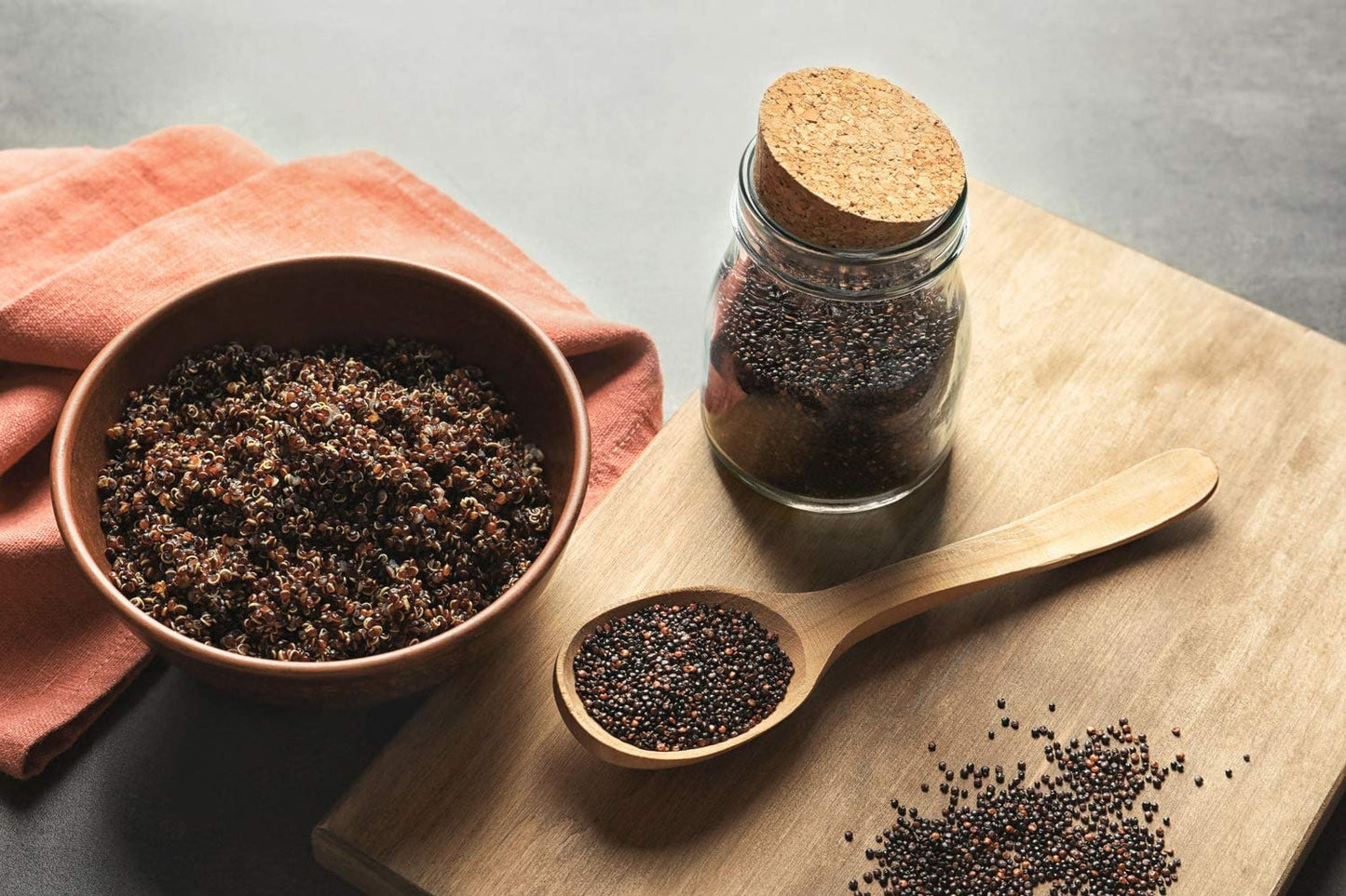Food To Live Organic Black Quinoa, 15 Pounds - Non-Gmo, Whole Grain, Sproutable, Kosher, Vegan, Sirtfood. Easy To Cook. Good Sou