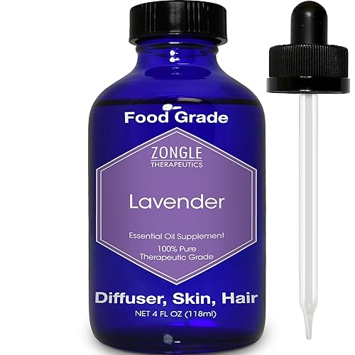 Zongle Lavender Essential Oil, French, Safe To Ingest, 4 Oz