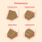 Gingerbread House kit [Set of 4] Mini Village Gingerbread Decorating House Kit Fun Holiday Activity for Kids, Ease Crafted Groov