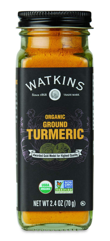 Watkins Gourmet Organic Spice Jar, Turmeric, 2.4 Oz, Pack of 1