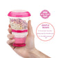 Cereal On The Go, Cup Container Breakfast Drink Milk Cups Portable Yogurt And Travel To-Go Food Containers Storage With Spoon(Re