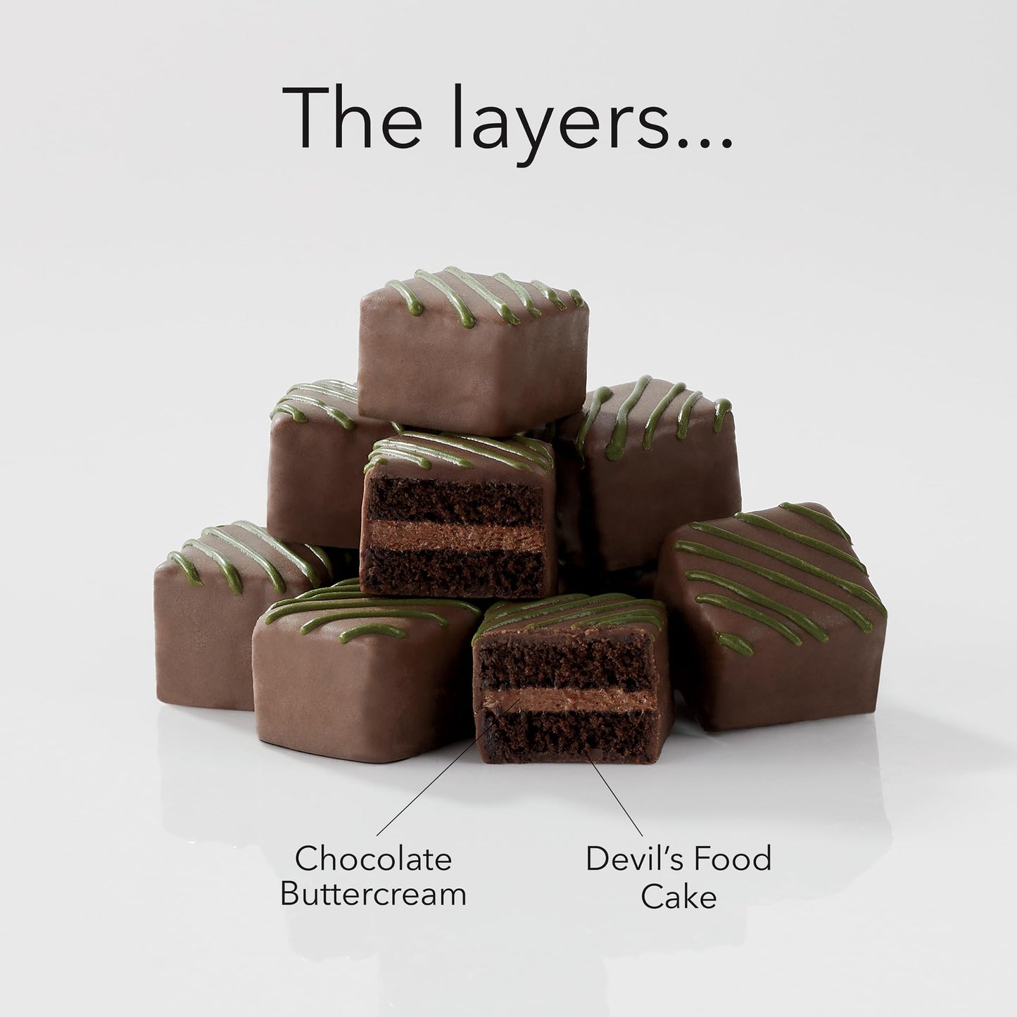 The Swiss Colony I Tried Petits Fours Cakes - Gourmet Cake Assortment With Chocolate, Jam, Layer Cakes - Holiday Dessert Gift For Christmas - (Pack Of 36)