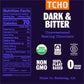 Tcho Dark & Bitter 100% Unsweetened Dark Chocolate Baking Couvertures (3 Bag) | Organic & Fair Trade Certified | Non Gmo, Non-Da