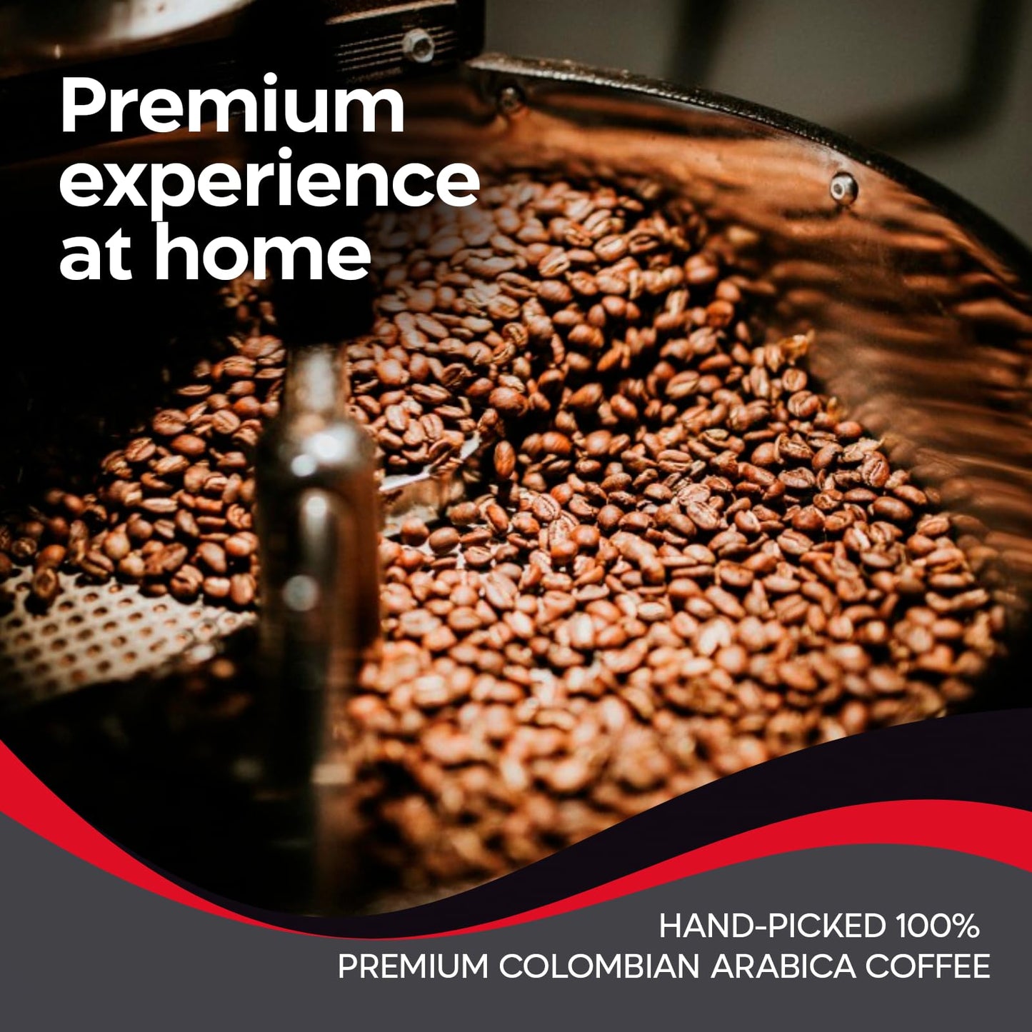 Juan Valdez Volcan Whole Bean Coffee - Dark Roast | 100% Colombian Arabica Beans | 100% Colombian Coffee with Low Acidity and Notes Of Sweet Caramel & Cocoa | 16 oz / 454 gr