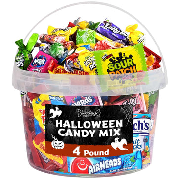 Halloween Candy Variety Pack - 4LB Assorted Box - Gift for Birthday Party, Kids, College Students & Adults (4 Pound)