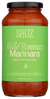 Sauz | Wild Rosemary Marinara (Single Jar) Thick & Creamy- Gluten-Free  Non-GMO  and 100% Delicious - Crafted in Small Batches for Michelin-Star Delight - Clean ingredients 25 OZ
