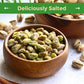 Sincerely Nuts Roasted and Salted Pistachios Shelled Healthy Snack 1 LB Bag Vegan Gluten Free