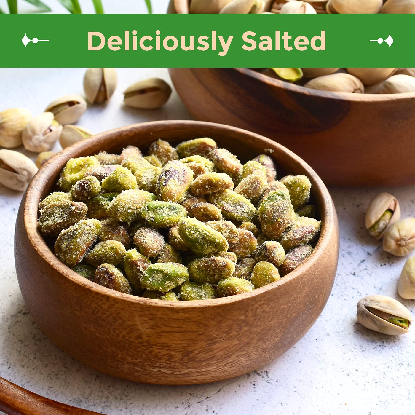 Sincerely Nuts Roasted and Salted Pistachios Shelled Healthy Snack 1 LB Bag Vegan Gluten Free
