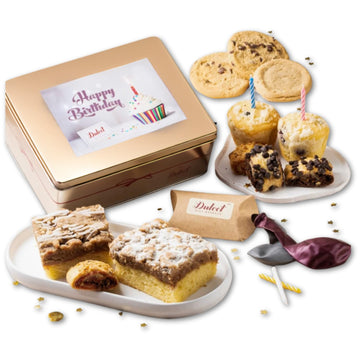 Dulcet Gift Baskets Gourmet Birthday Food Gift Basket for Women, Men, Teens - 1 Count