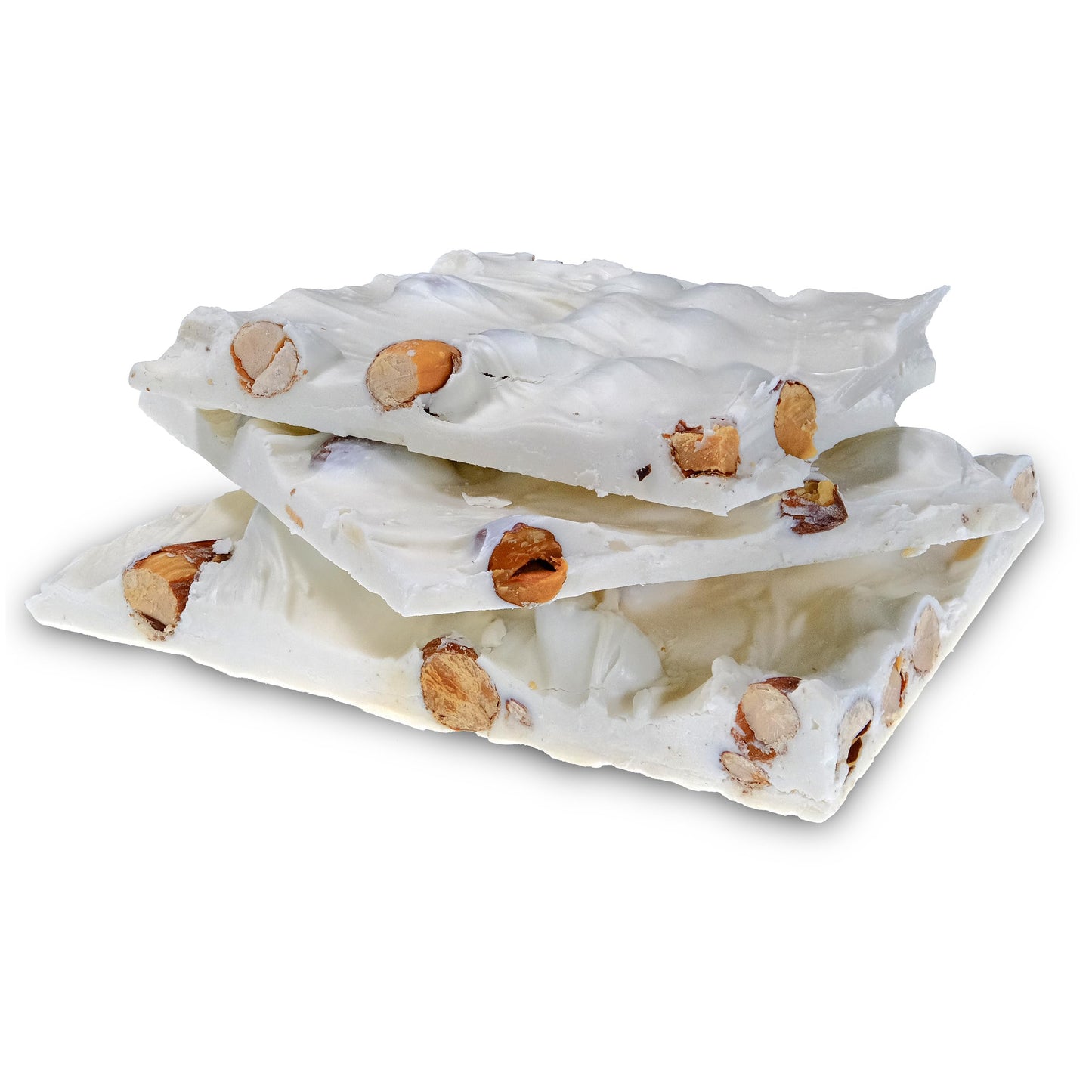 CandyKorner White Chocolate Almond Bark - Gourmet Handmade Chocolate with Roasted Almonds - 8 Ounces - Half Pound