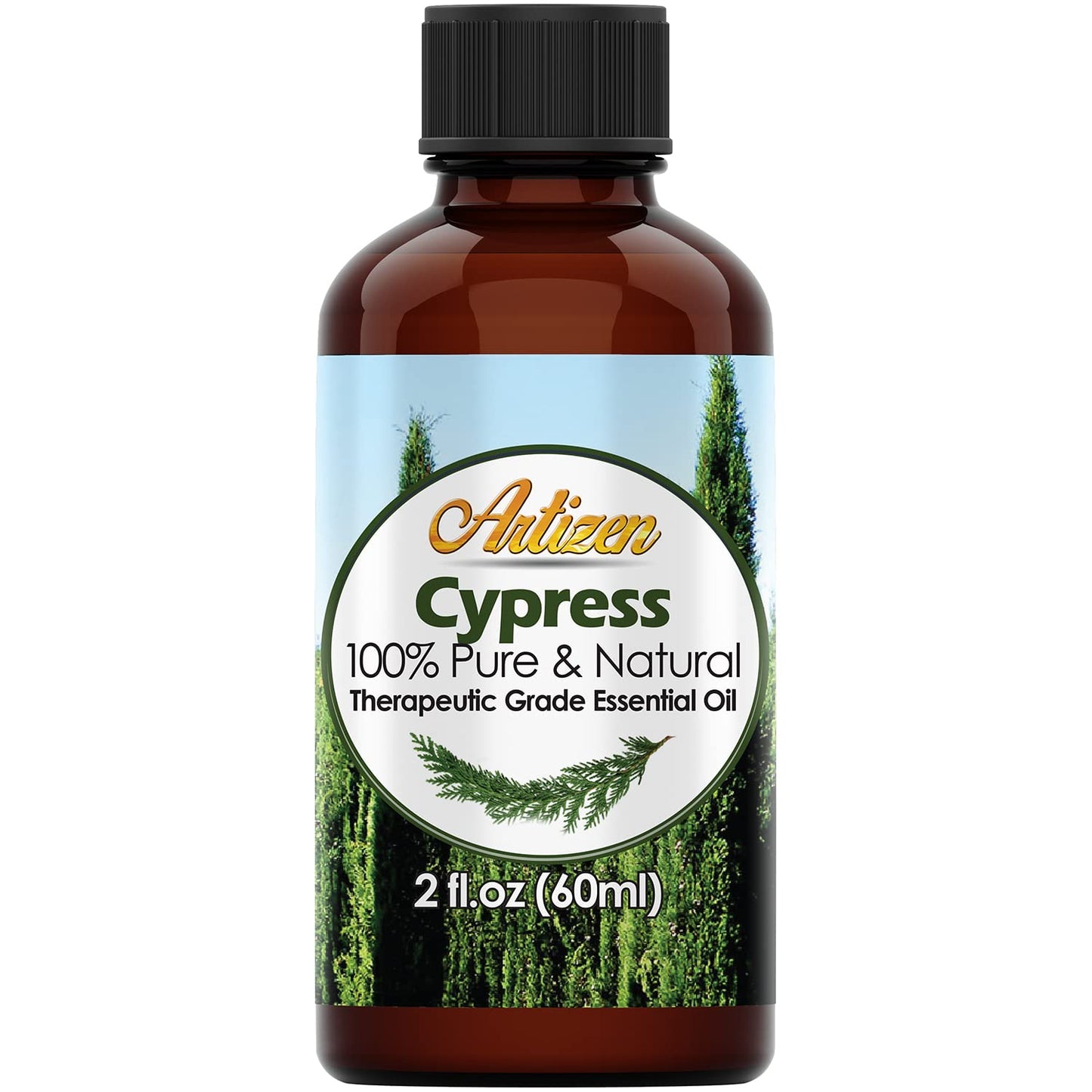 Artizen 2Oz Oils - Cypress Essential Oil - 2 Fluid Ounces