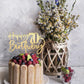 Happy 70Th Birthday Cake Topper,Mirrored Gold Acrylic Durable Cake Topper,70Th Birthday Party Cake Decorations,Hello 70Th Years