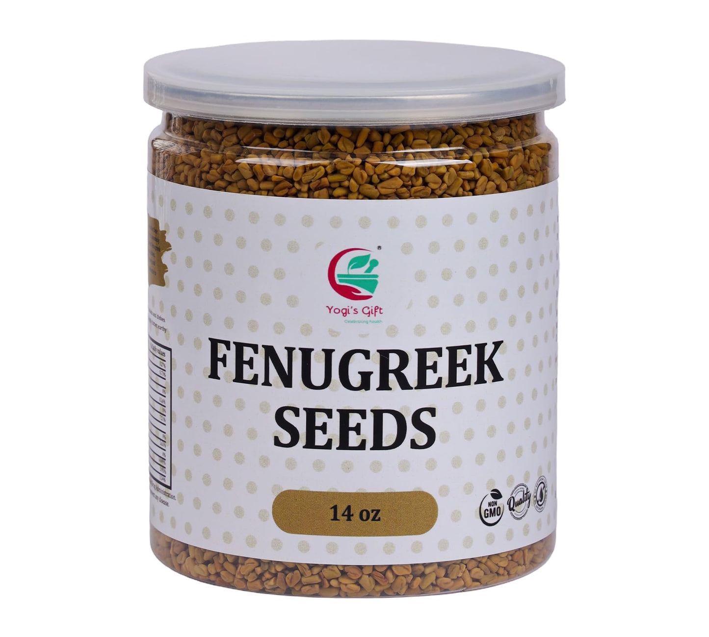 Fenugreek Seeds 14Oz  100% Pure & Natural Methi Seeds  Top-Grade Quality  Fenogreco En Semillas  For Cooking  Herbal Uses And Overall Wellness - By Yogis Gift