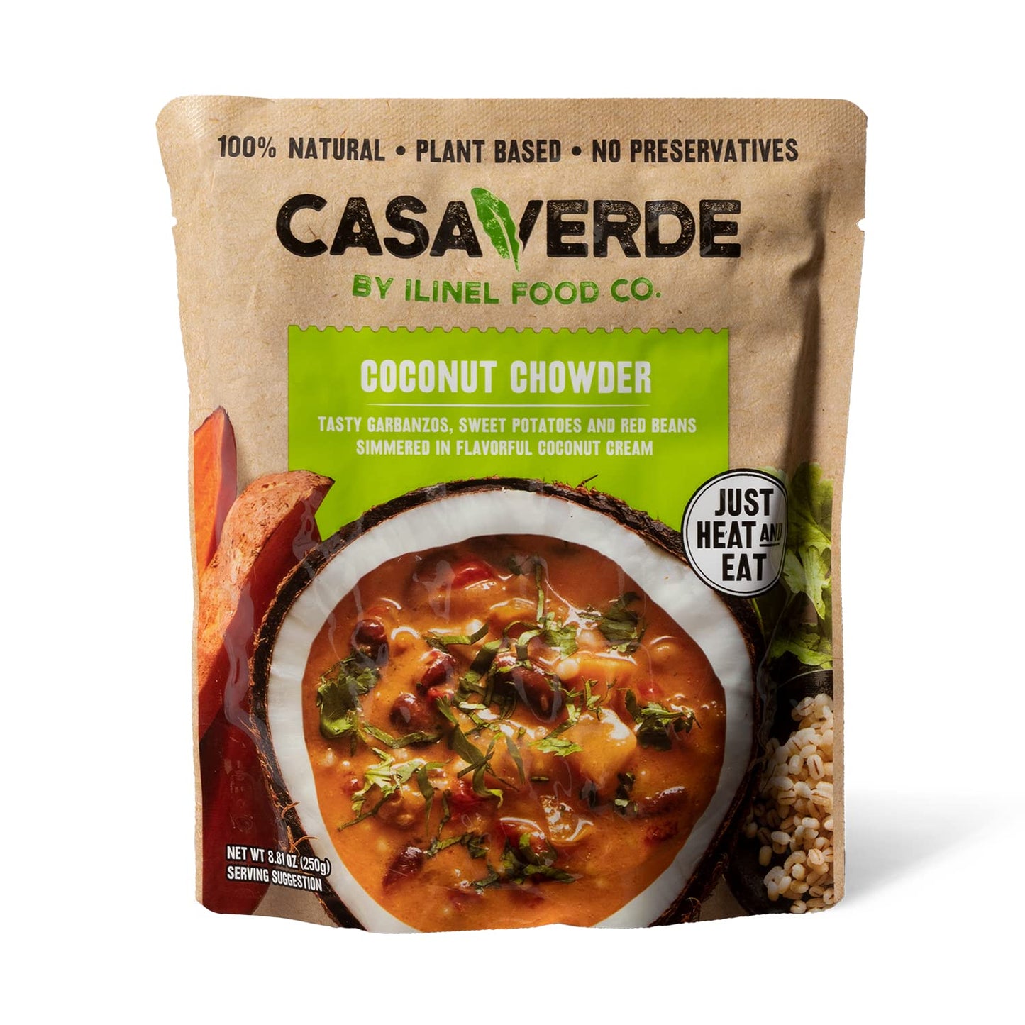Casa Verde | Brazilian Coconut Chowder Stew, 100% Natural Food, Pack Of 6, Real Taste With Sweet Yellow Peppers And Coconut Crea