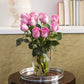 KaBloom Flowers - Mothers Day Collection - Bouquet of 12 Fresh Pink Roses Without Vase - Gift for Birthday  Anniversary  Get Well  Thank You  Valentine  Mothers Day Fresh Flowers