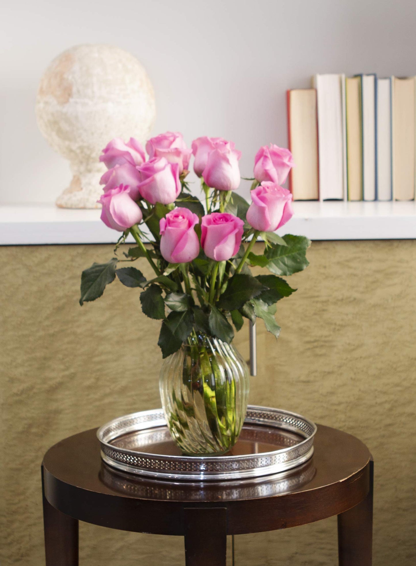 KaBloom Flowers - Mothers Day Collection - Bouquet of 12 Fresh Pink Roses Without Vase - Gift for Birthday  Anniversary  Get Well  Thank You  Valentine  Mothers Day Fresh Flowers