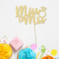1Pc Miss To Mrs Cake Topper Gold Glitter Wedding Bridal Shower With Ring Cake Decorations For Bridal Shower Wedding Engagement B