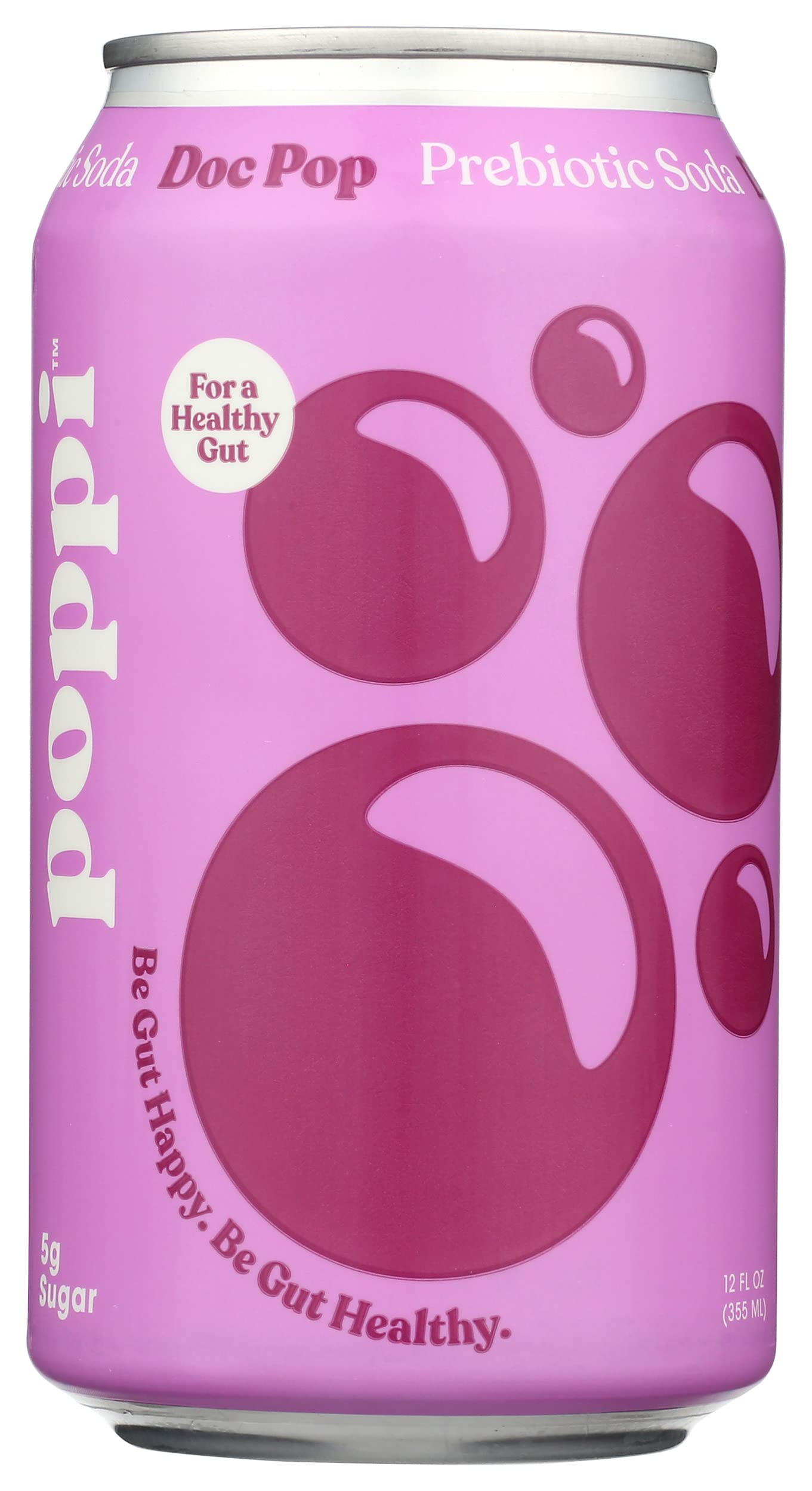 Poppi Prebiotic Soda, Doc Pop, For A Healthy Gut, 12 Oz (Pack Of 12)