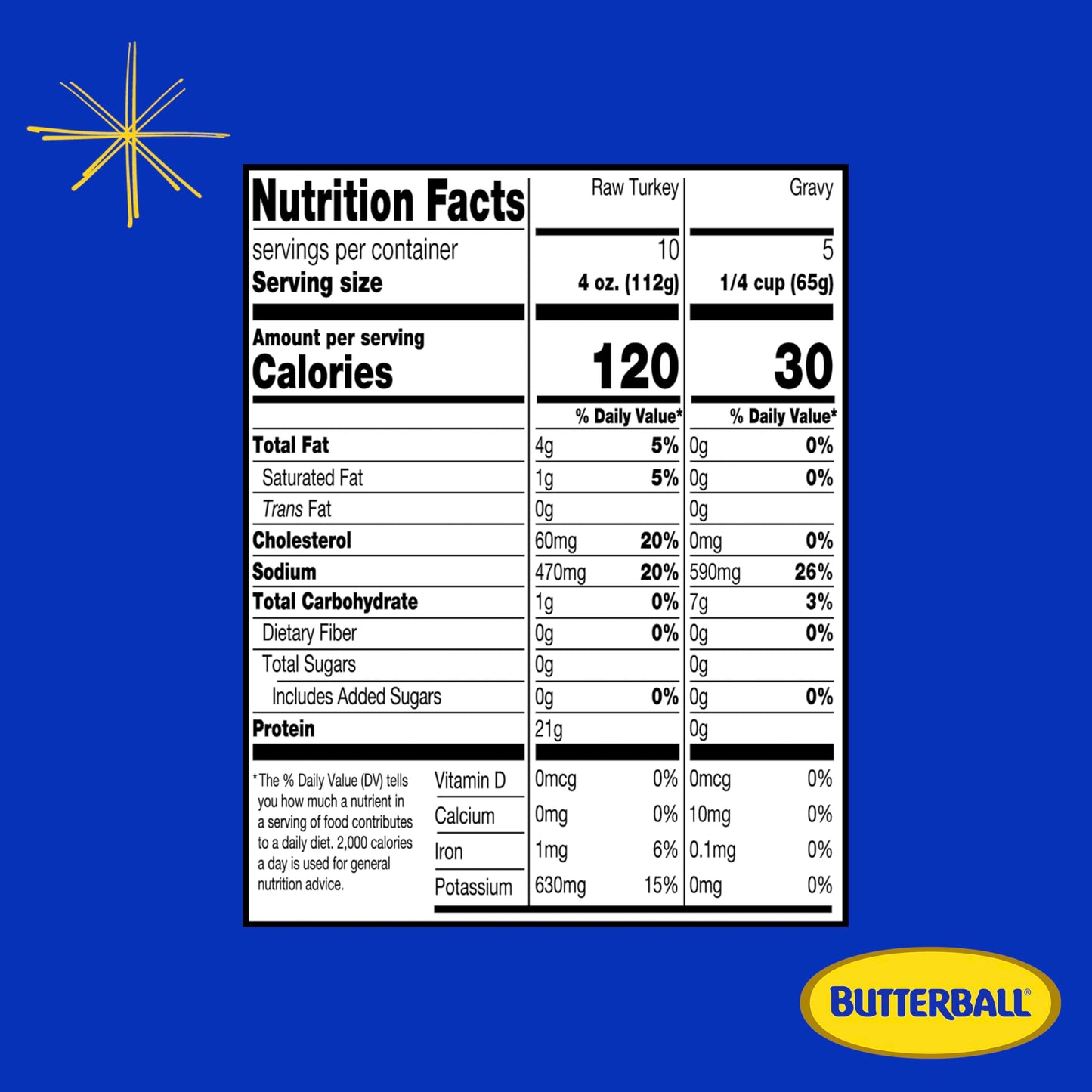 Butterball, Frozen Boneless Turkey Breast Roast with Gravy Packet, 3lbs.