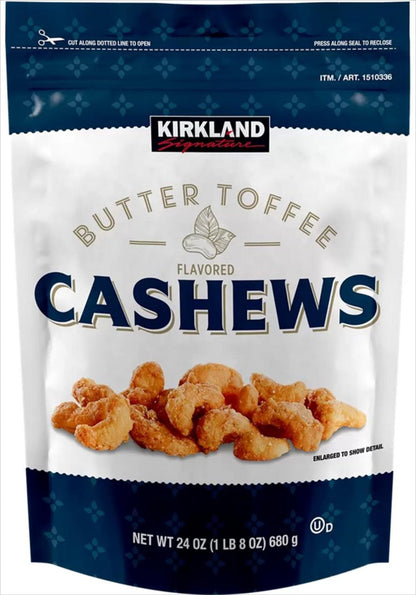 Butter toffee flavored cashews