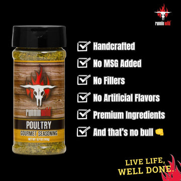 Gourmet Poultry Seasoning | Premium Chicken & Turkey Seasoning With Whole Herbs And Natural Lemon Flavor | No Artificial Flavors