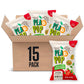 PEAKAPOP Veggie Chips – Plant-Based Popped Snack – Vegan, Gluten-Free – 1 oz Bags (15-Pack) – Tomato & Italian Herbs