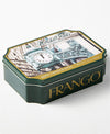 Frango Milk Chocolate Mints In Metal Tin (14 Oz.) Embossed Tin With Photo Of The Famous Chicago Marshall Field'S Clock., Makes A