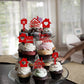 Rsstarxi 30 Pack Sweet Home Cupcake Toppers Key Housewarming Cupcake Picks Housewarming Party Decorations For Welcome New Home House Warming Party Cake Decorations Red