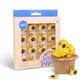 Milovin Edible Bee Cake Decorations, 16 pcs for Cupcakes, Ice Cream, Cookies, Macaron - Yellow Bee