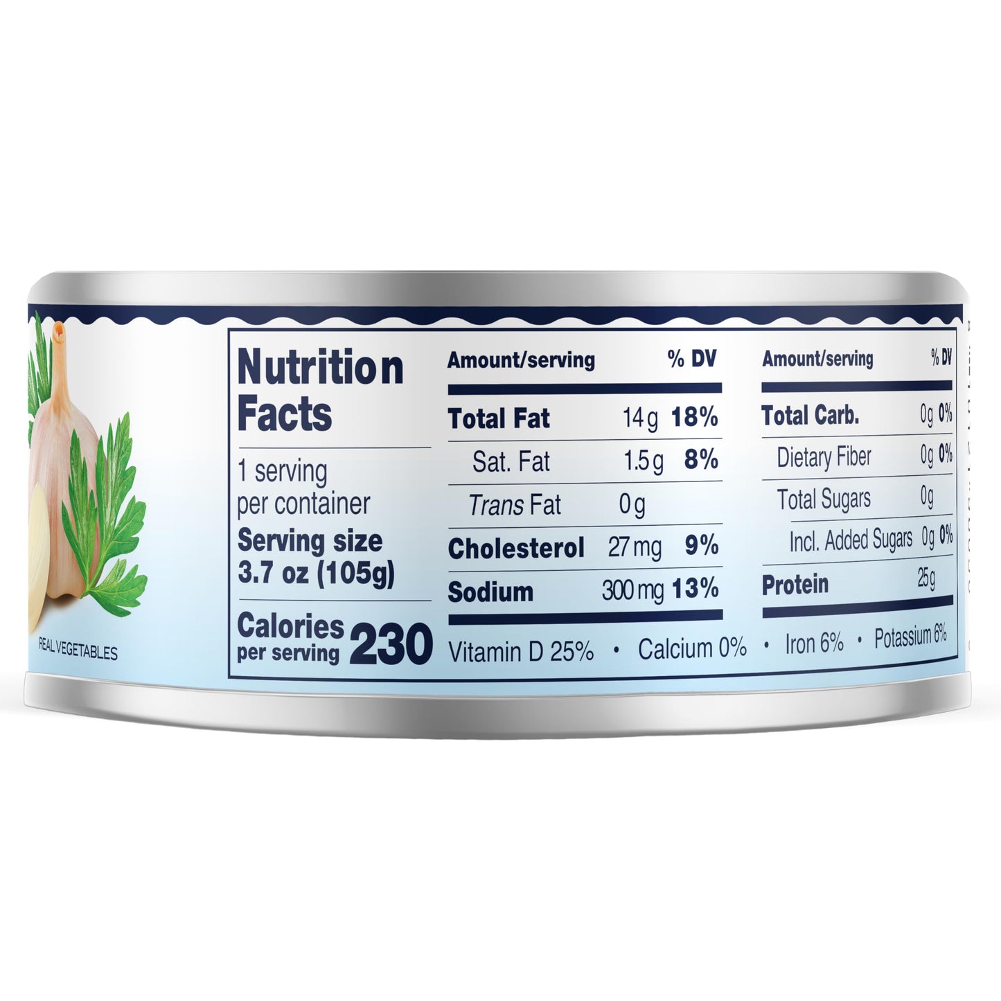 Tonnino Tuna Fish Albacore - Premium Chunk in Olive Oil with Garlic & Herbs - 4.94 oz (Pack of 12) - Ready to Eat Protein Snacks
