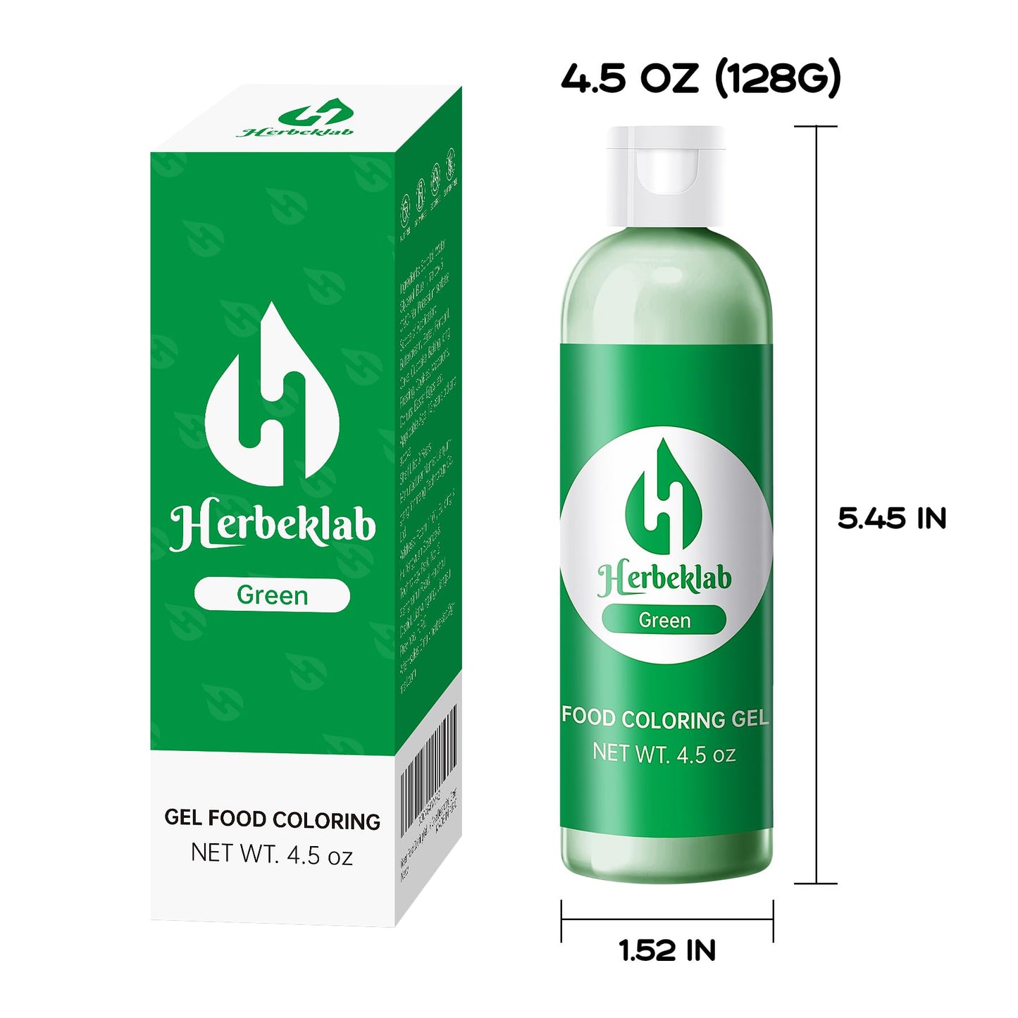 Green Food Coloring Gel 4.5 Oz Professional Grade Green Food Dye Concentrated Gel Food Coloring For Icing Baking Cake Decorating