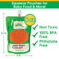 Disposable 6Oz Baby Food Storage Pouch Containers, 24 Pk- Write What You Want Squeezable Pouches- Make Homemade Organic Food For