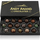 Andy Anand Luxurious Dark Chocolate Truffles Gift Box, 24 Pieces, Handmade Gourmet Flavors - Perfect For Indulgence And Gifting